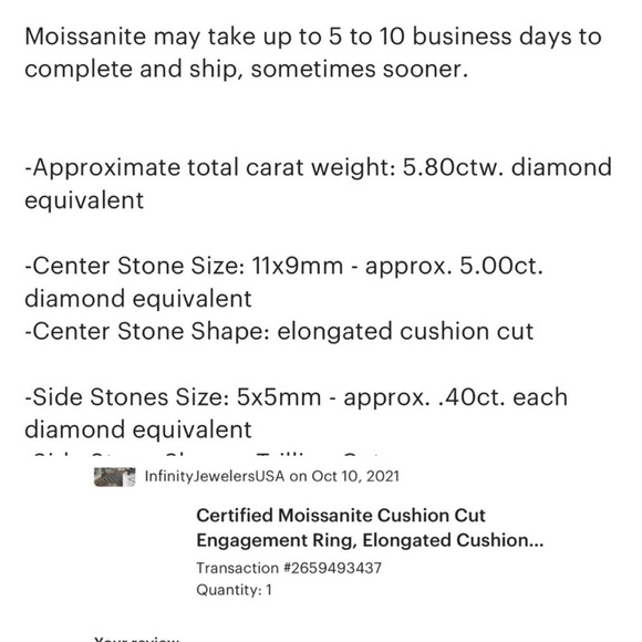 Engagement Wedding Ring Crystal Diamond band Rose Gold cocktail unique - Picture 11 of 14